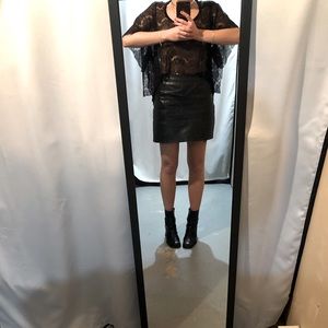 Unif Black Lace Top
